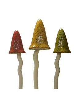 Potting Shed Tinkling Toadstool Sculptures, Set Of 3 -Outdoor Garden Store 8611730 au 02v potting shed tinkling toadstool sculptures set of 3 autumn
