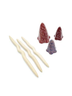 Potting Shed Tinkling Toadstool Sculptures, Set Of 3 -Outdoor Garden Store 8611730 spr 09v