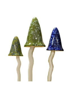 Potting Shed Tinkling Toadstool Sculptures, Set Of 3 -Outdoor Garden Store 8611730 win 06v potting shed tinkling toadstool sculptures set of 3 winter