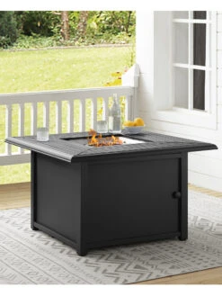 Crosley Dante Metal Fire Table -Outdoor Garden Store 8611944 01v