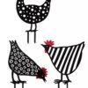 Chicken Friends Garden Stakes Set -Outdoor Garden Store 8612016 4547 chicken friends garden stakes set
