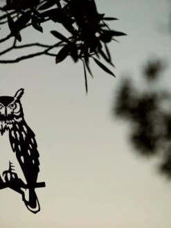 Metalbird Great Horned Owl -Outdoor Garden Store 8612018 02V tif