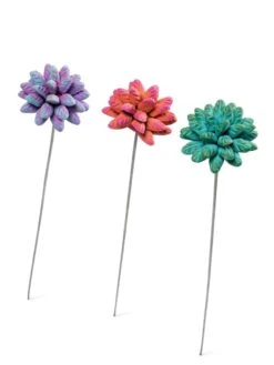 Dahlia Flower Garden Stakes Set -Outdoor Garden Store 8612055 5954 tif