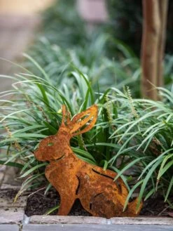 Corten Steel Animal Garden Stakes -Outdoor Garden Store 8612060 076 tif