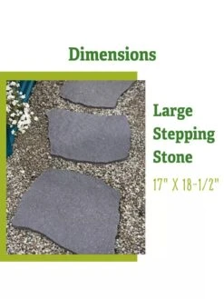 Recycled Rubber Flagstone Stepping Stone 25 Recycled Rubber Flagstone Stepping Stone -Outdoor Garden Store 8612235 1