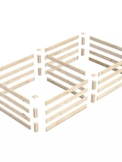 Pine Raised Garden Beds, 4'x8' -Outdoor Garden Store 8612238 01V jpg