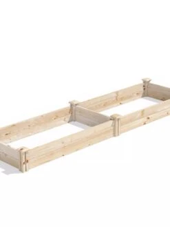 Pine Raised Garden Bed, 2' X 8' -Outdoor Garden Store 8612243 03V jpg
