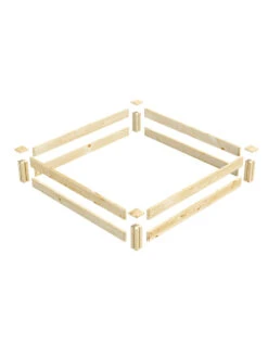 Pine Raised Garden Beds, 4'x4' -Outdoor Garden Store 8612249 01v