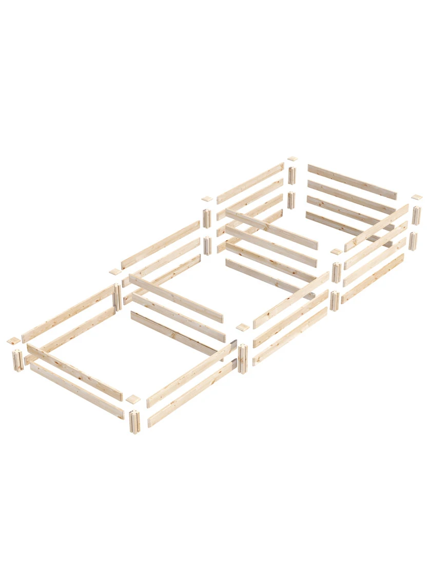 3-Tier Pine Raised Garden Bed, 4'x12' 5 3-Tier Pine Raised Garden Bed, 4'x12' - Image 3