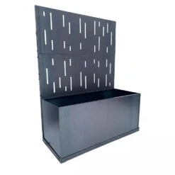 Nice Corten Trough Planters With Privacy Screen -Outdoor Garden Store 8612381 01V png