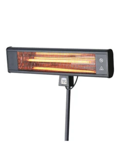 Sun Joe® 1500W Elec. Infrared OD Patio Heater, Adjust Ht. Range, W/Wall Bracket & Cover -Outdoor Garden Store 8612532 01v