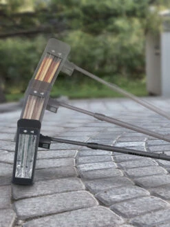 Sun Joe® 1500W Elec. Infrared OD Patio Heater, Adjust Ht. Range, W/Wall Bracket & Cover -Outdoor Garden Store 8612532 08v