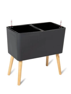 Ava Self-Watering Rectangular Planter 18 Ava Self-Watering Rectangular Planter -Outdoor Garden Store 8612691 217 ava self watering rectangular planter gray