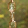 Single Link Pure Copper Rain Chain, 8.5' -Outdoor Garden Store 8612745 01v single link pure copper rain chain
