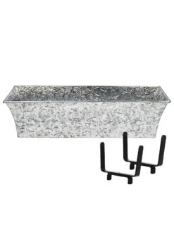 Achla Designs Handrail Flowerbox Bracket Kit For Rail -Outdoor Garden Store 8612883 01v achla designs handrail flowerbox bracket kit for 2x4 inch rail