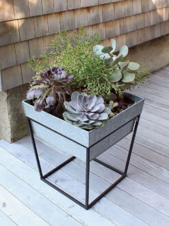 Achla Designs Arne Plant Stand -Outdoor Garden Store 8612898 01v achla designs arne plant stand with galvanized tray
