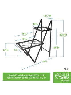 Achla Designs Duet Plant Stand -Outdoor Garden Store 8612905 02v