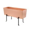 Achla Designs Copper Flower Box With Folding Stand -Outdoor Garden Store 8612914 02v achla designs copper flower box with folding stand