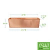 Achla Designs Solid Copper Flower Box, Large 2 Achla Designs Solid Copper Flower Box, Large -Outdoor Garden Store 8612919 01v achla designs solid copper flower box large