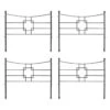 Achla Designs Square-on-Squares Fence Sections, Set Of 4 -Outdoor Garden Store 8612992 01v achla designs square on squares fence sections set of 4