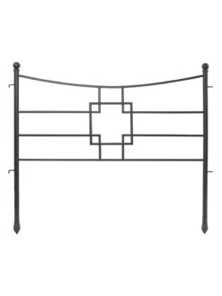 Achla Designs Square-on-Squares Fence Sections, Set Of 4 -Outdoor Garden Store 8612992 04v
