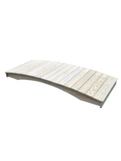 Plank Garden Bridge Unfinished 3' X 8' -Outdoor Garden Store 8613097 01v