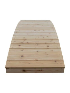 Plank Garden Bridge Unfinished 3' X 8' -Outdoor Garden Store 8613100 02v