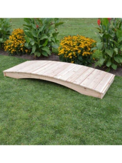 Plank Garden Bridge Unfinished 3' X 12' 7 Plank Garden Bridge Unfinished 3' X 12' -Outdoor Garden Store 8613100 05v 1