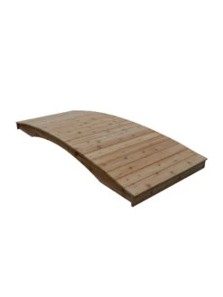 Plank Garden Bridge Unfinished 4' X 10' -Outdoor Garden Store 8613127 03v 2
