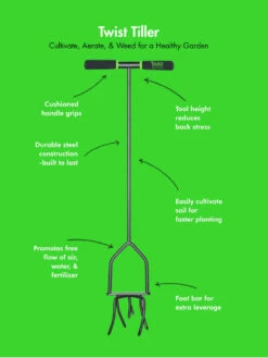 Yard Butler® Twist Tiller -Outdoor Garden Store 8613177 02v