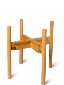 Adjustable Bamboo Plant Stand, Set Of 2 -Outdoor Garden Store 8613292 7071