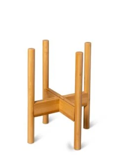 Adjustable Bamboo Plant Stand, Set Of 2 -Outdoor Garden Store 8613292 7076