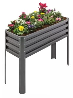 Metal Double Height Raised Garden Bed -Outdoor Garden Store 8613688 01V 3 4