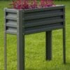 Metal Double Height Raised Garden Bed -Outdoor Garden Store 8613688 05V metal elevated raised garden bed 3 4