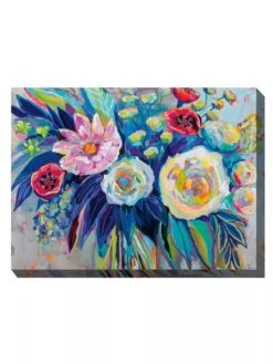 Floral Array Outdoor Wall Art -Outdoor Garden Store 8614011 01V 3 4