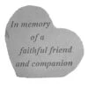 In Memory Of A Faithful Friend Memorial Stone -Outdoor Garden Store 8614136 02V 3 4 in memory of a faithful friend memorial stone