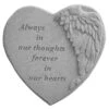 Always In Our Thoughts Memorial Stone -Outdoor Garden Store 8614137 01V 3 4 always in our thoughts memorial stone