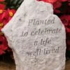 Planted To Celebrate A Life Well Lived Memorial Stone 1 Planted To Celebrate A Life Well Lived Memorial Stone -Outdoor Garden Store 8614139 01V 3 4 planted to celebrate a life memorial stone