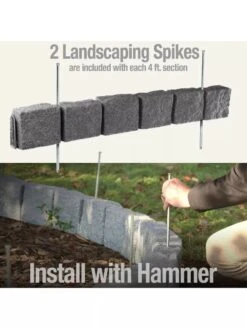 Beuta™ 6-Block Edging Section, 4 Pack -Outdoor Garden Store 8614155 03V 3 4