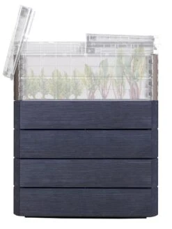 Modular Rectangular Raised Bed Kit With Translucent Panels & Lid -Outdoor Garden Store 8614250 01V