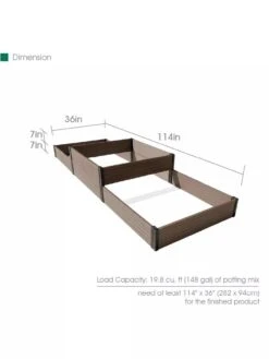Terraced Triple Garden Bed -Outdoor Garden Store 8614257 01V 3 4