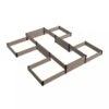 Terraced H-Shape Garden Bed -Outdoor Garden Store 8614260 01V 3 4 terraced h shape garden bed