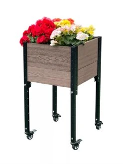 Mobile Elevated Corner Planter 10 Mobile Elevated Corner Planter -Outdoor Garden Store 8614267 02V