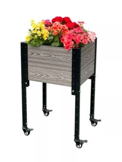 Mobile Elevated Corner Planter 9 Mobile Elevated Corner Planter -Outdoor Garden Store 8614267 05V