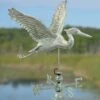 Verde Copper Heron Weathervane, Standard Size -Outdoor Garden Store comp 8593536